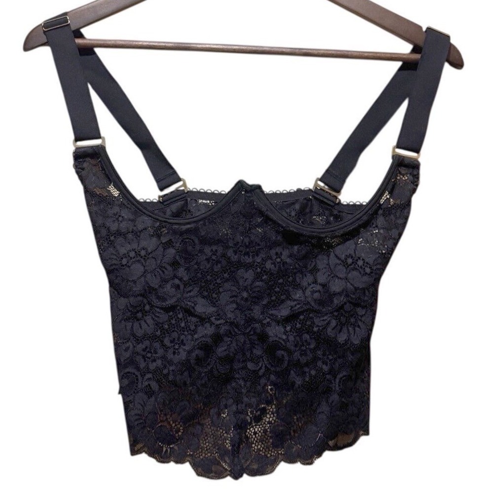 WE ARE HAH Black Bust A Move‎ Bustier Corset Top Womens Small